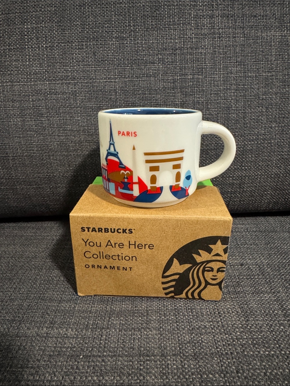 Starbucks Paris You Are Here Mug Ornament